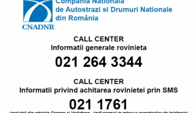 Telefonul consumatorului Autostrăzi și Drumuri - 021 264 3344