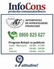 Telefonul Consumatorului ASF – Protecția Consumatorilor - InfoCons