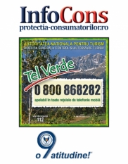 Telefonul consumatorului Turism - 0800 868 282