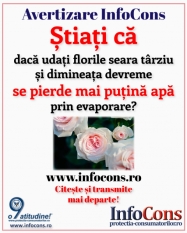 Stiati ca...apa pentru flori