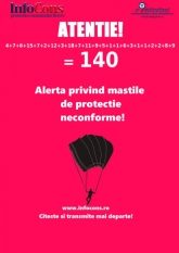 Atentie!!! Alerta protectia consumatorilor! 9 masti de protectie neconforme, dintre care 7 doar din Romania!!! Total 140 masti de protectie neconforme !!!!!!